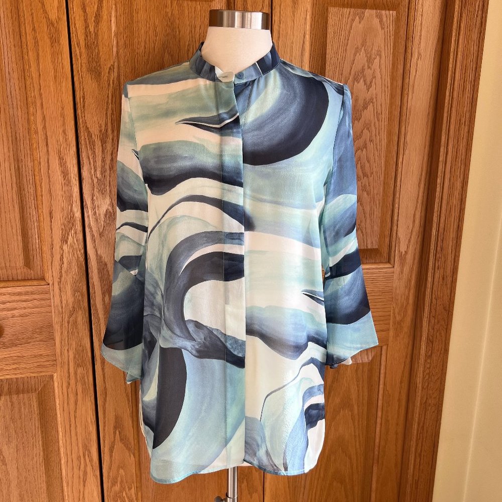 LAFAYETTE 148 New York - Greydon Silk Blouse - Excellent Condition